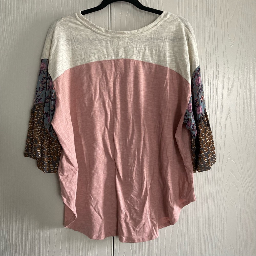 Umgee Boho Color Block Top. Sz Large - image 8